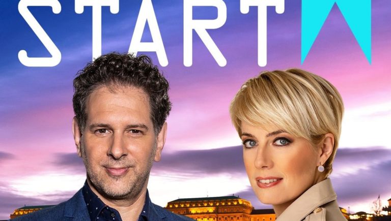 Somos András és Krug Emília, az ATV Start műsorvezetői