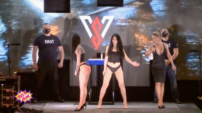 Fenékpaskolás-verseny a Nemzeti Sporton.