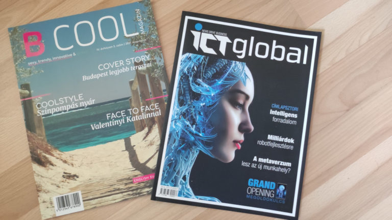 Az ICT Global nyomtatott változata és a kiadó másik terméke, a B Cool magazin