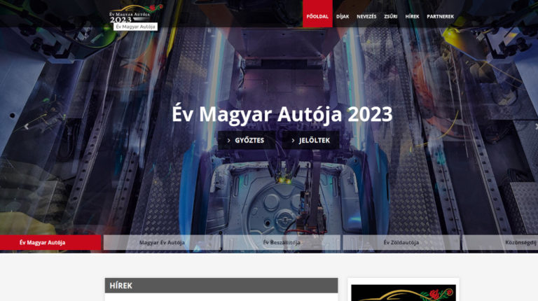 Az Év Magyar Autója 2023 díj