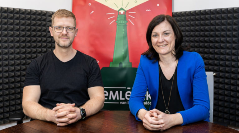 Hodász András és Sáhó Eszter, a Szemlélek két munkatársa