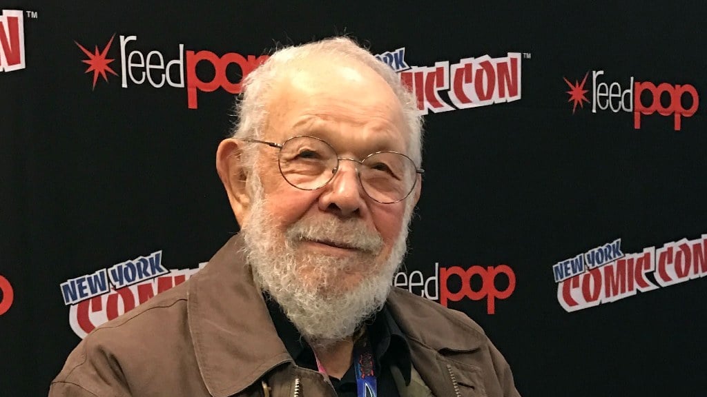 Al Jaffee karikaturista a 2016-os New York Comic Conon.