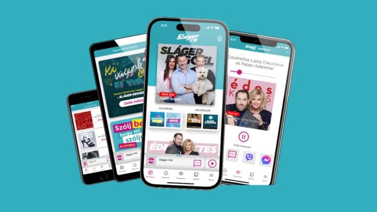 A Sláger FM mobilalkalmazásai.