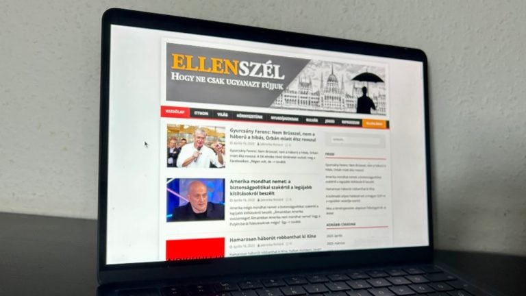 Az Ellenszél nyitóoldala 2023. április 17-én.