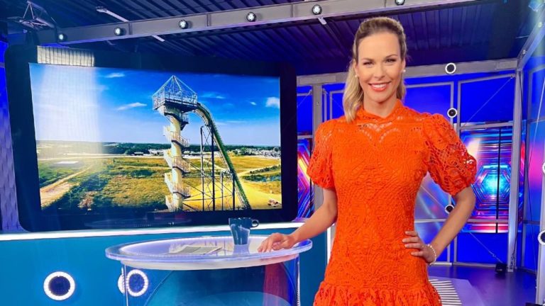 Gyenesei Leila a Galileo stúdiójában.