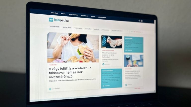 A Central Médiacsoport által kiadott Házipatika nyitóoldala.