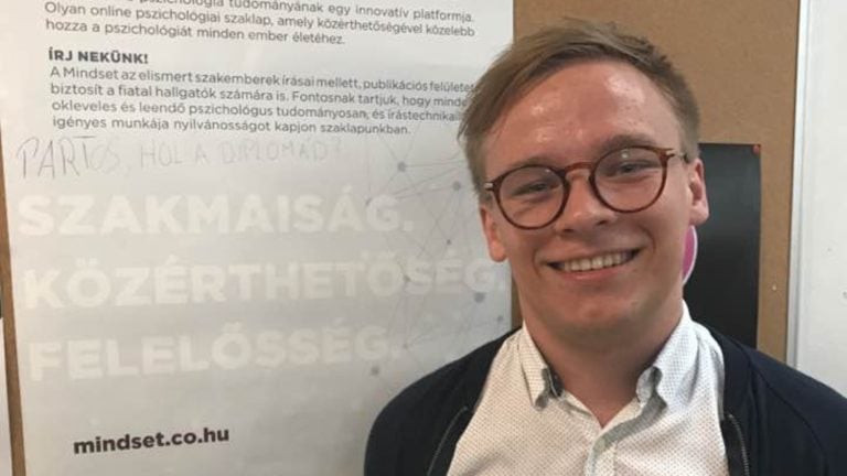 Partos Bence, a Transzparens Újságírásért Alapítvány alapítója.