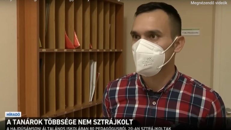 Borsos Tamás hajdúsámsoni tanár a közmédia meghamisított riportjában
