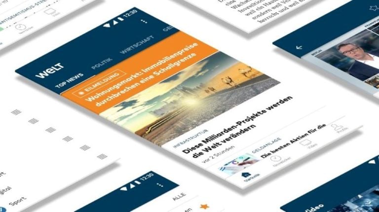 A WELT applikációja a Google Playben