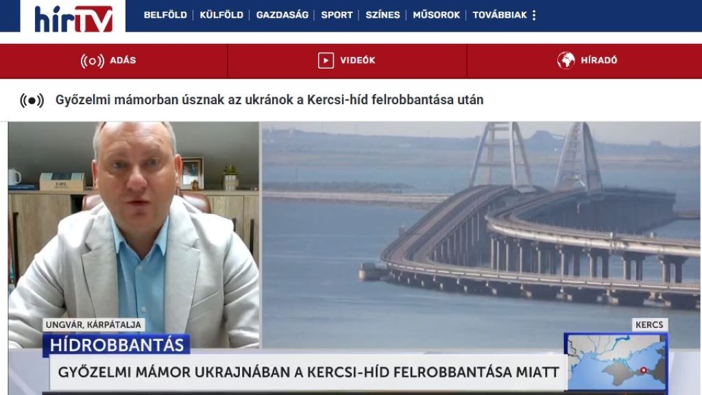 Dunda György, a HírTV kárpátaljai tudósítója