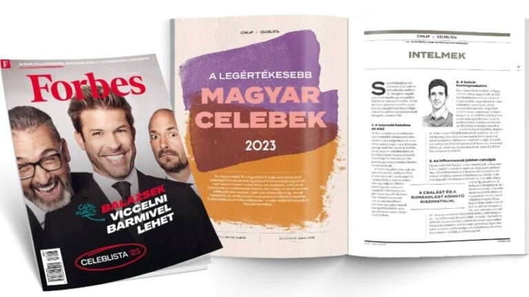 A legértékesebb magyar celebek listája a Forbes magazinban