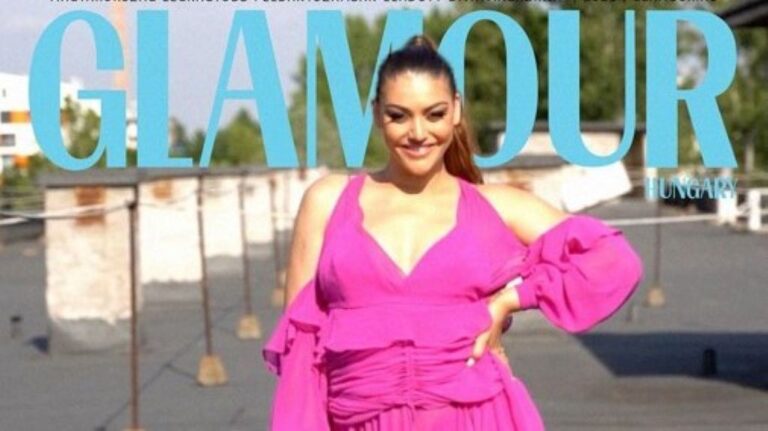 Kulcsár Edina a Glamour címlapján