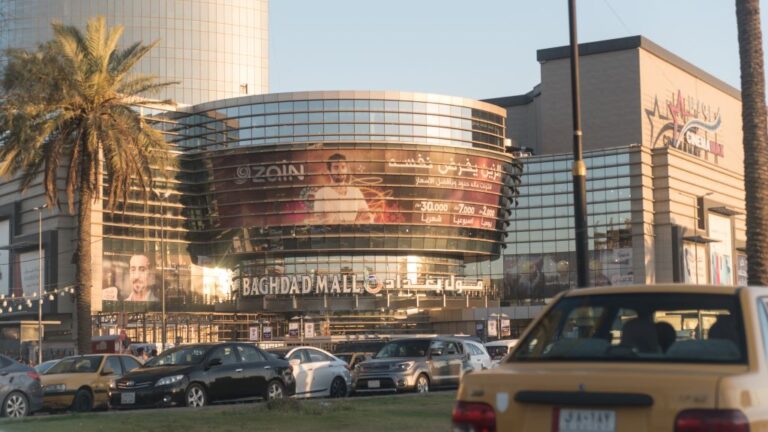 Bevásárlóközpont Bagdad belvárosában