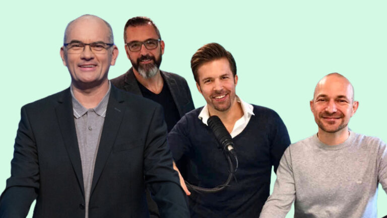 Gundel Takács Gábor (Jazzy Rádió, Business Class) és Sebestyén Balázsék (Rádió 1 / Balázsék).