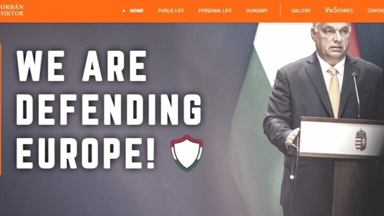 Orbán Viktor angol nyelvű honlapja