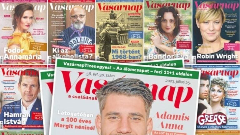 Képernyőfotó a Szlovákiában megjelenő Vasárnap családi magazin honlapjáról.