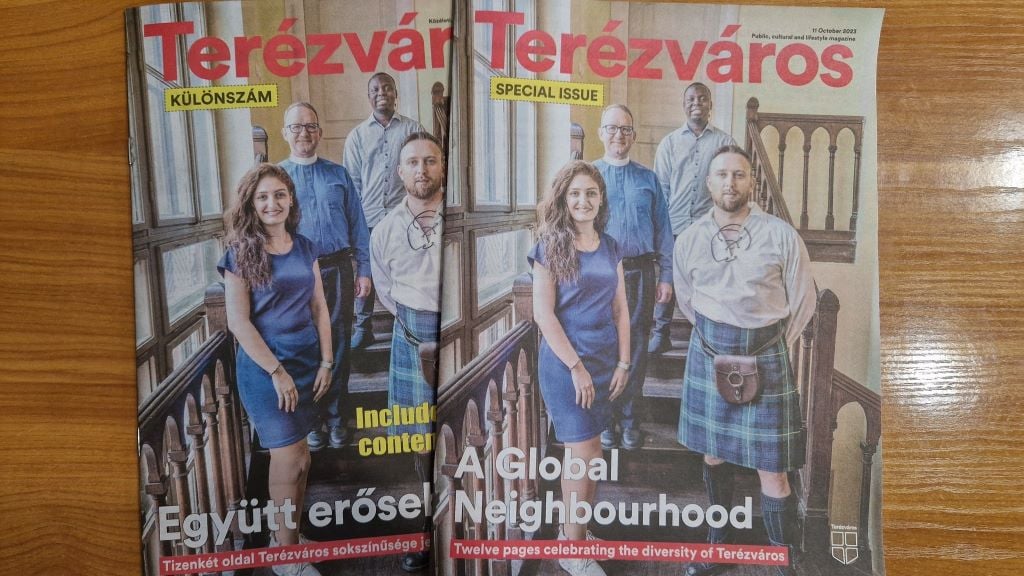 A Terézváros magazin angol és magyar nyelvű kiadása