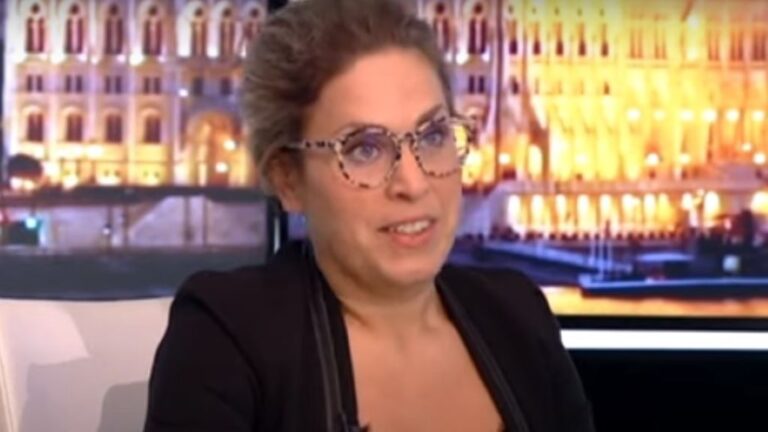 Tóth-Bíró Marianna az ATV egyik műsorában.