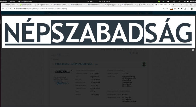 A Népszabadság európai védjegyoltalom lett