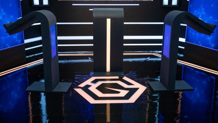 Az ATV Géniusz című műsorának stúdiója és díszlete