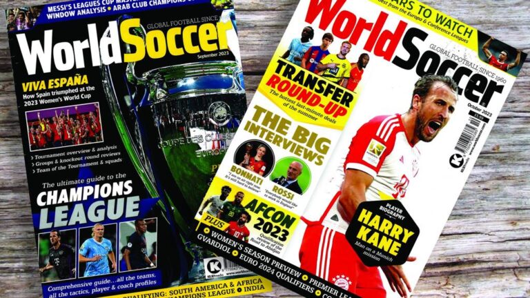 A World Soccer angol nyelvű számai