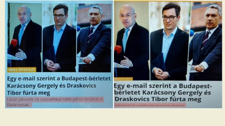 Így változtatták meg Fekete-Szalóky Zoltán cikkét az Index címoldalán