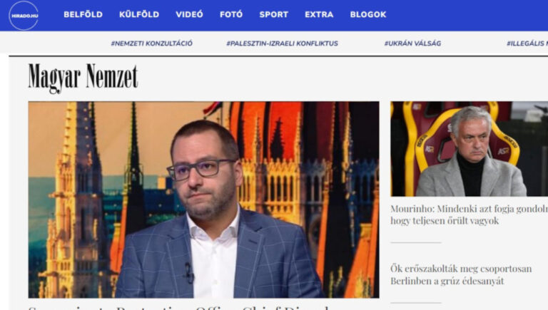 A közmédiás hirado.hu oldalról terelnek forgalmat a Magyar Nemzet és a Mandiner oldalára