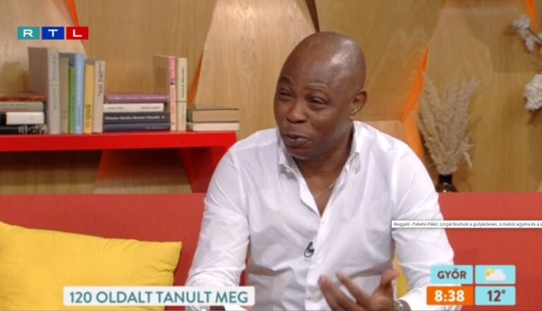 Fekete Pákó állampolgári vizsgát tesz az RTL Reggeli című műsorában