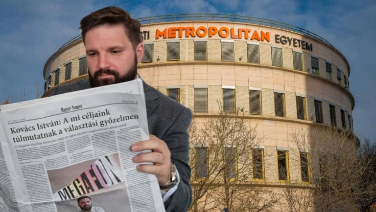 Kovács István, a Megafon vezetője és a Budapesti Metropolitan Egyetem