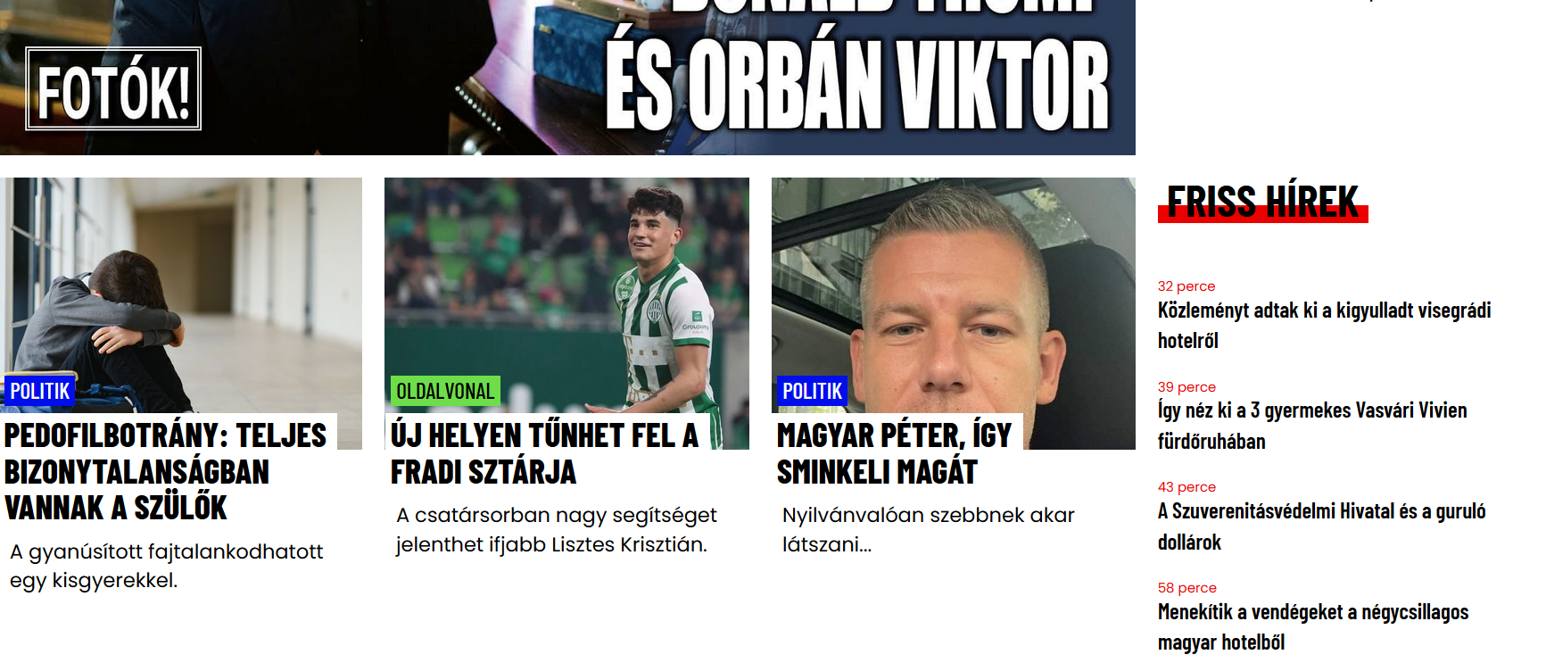 Magyar Pétert a Ripost és a Bors is célba vette az állítólagos sminkelésért