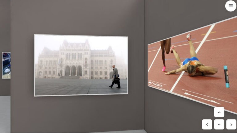 A Blikk 30. születésnapjára készült virtuális sajtófotó kiállítás egyik helyszíne