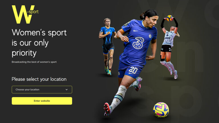 W-sport, az új női sportcsatorna weboldala
