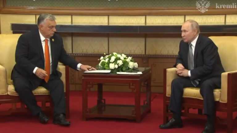 Orbán Viktor És Vlagyimir Putyin találkozója 2023 októberében