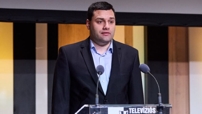 Kenderessy Szabolcs, a Televíziós Újságírók Díja alapítója 2024. március 27-én a díjátadó gálán