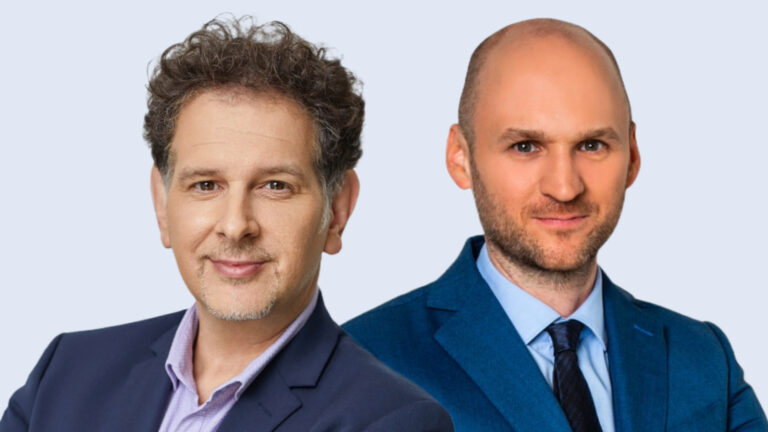 Somos András ügyvéd, újságíró, az ATV volt műsorvezetője és Németh S. Szilárd, az ATV vezérigazgatója