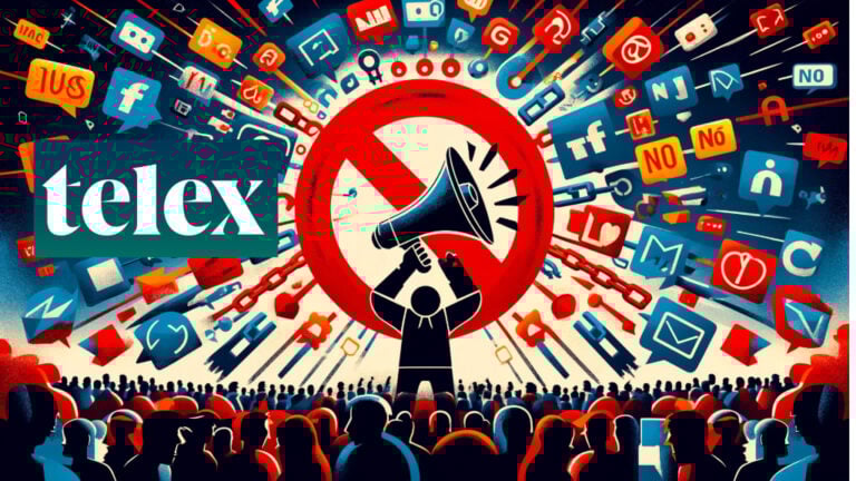 Betiltott linkelés a Telex oldalán