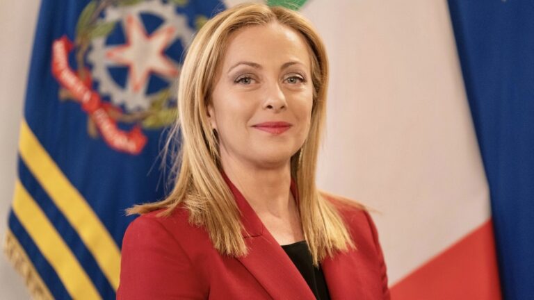 Giorgia Meloni olasz kormányfő
