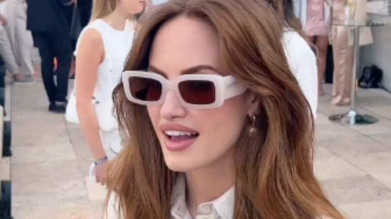 Haley Kalil influenszer a Budai Várban