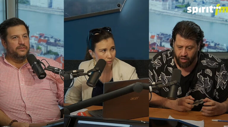 Horváth Oszkár, Somody-Solymos Eszter és Puzsér Róbert a Spirit FM Önkényes mérvadó c. műsorában 2024.06.12-én