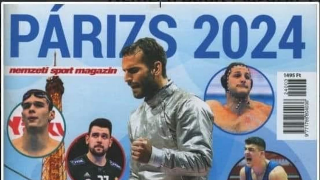A Nemzeti Sport Párizs 2024 című olimpiai magazinjának eredeti, szexista címlapja