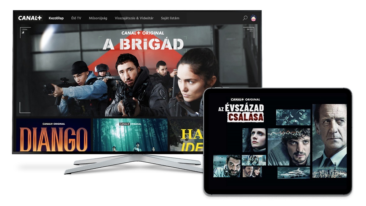 A Canal+ felülete