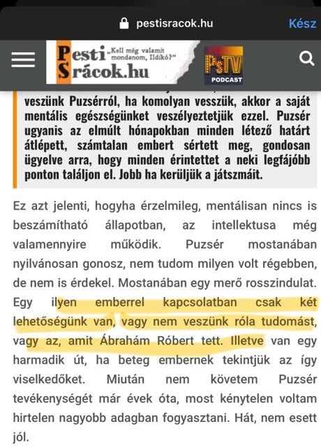 A PestiSrácok munkatársa így relativizálja az erőszakot