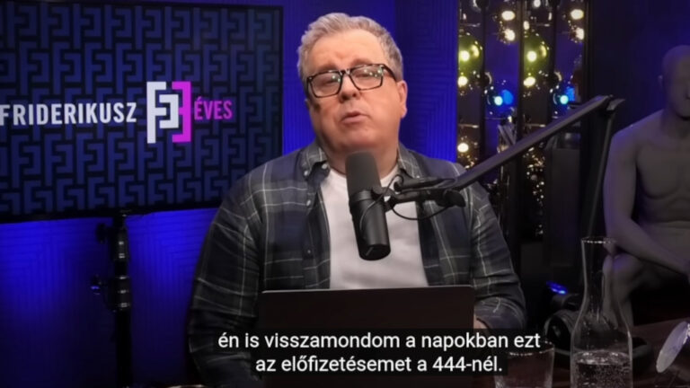 Friderikusz Sándor, a Friderikusz Podcast podcastere