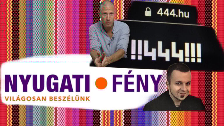 Mandula Viktor, a Nyugati Fény alapítója és Ács Dániel, a 444.hu újságírója