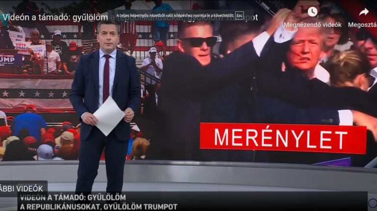 Az M1 Híradó riportja a kamu videóval Donald Trump támadójáról