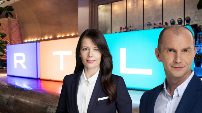 Vidus Gabriella, az RTL Magyarország vezérigazgatója és Gonda Gáspár jogi és compliance ügyekért felelős vezérigazgató-helyettes