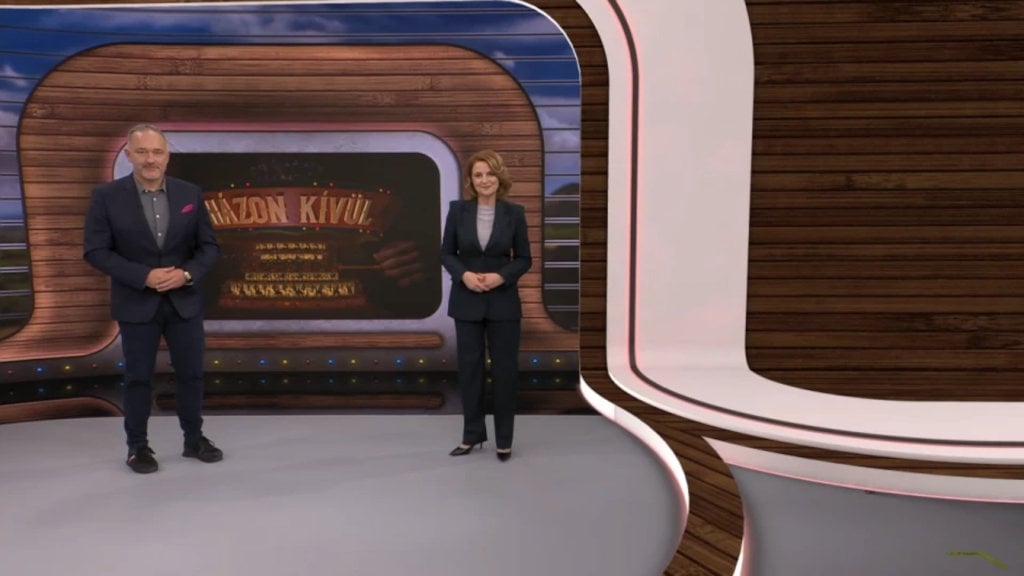 Kéri Barna és Boros Kriszta az RTL Házon kívül című műsorában