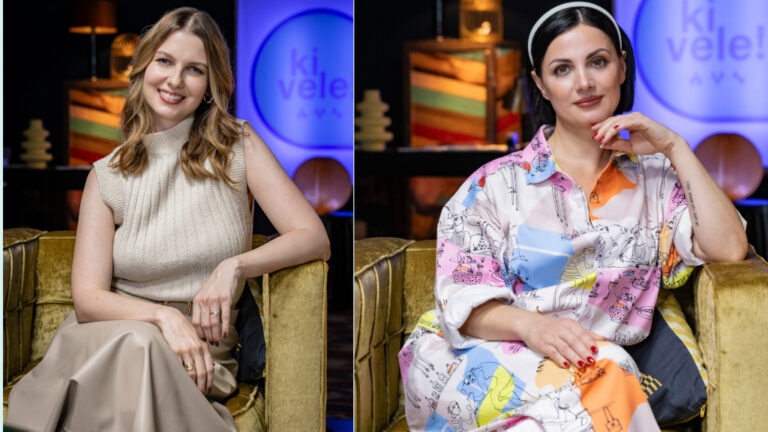 Krajnyik Cintia és Csepelyi Adrienn, a Ki vele! műsorvezetői