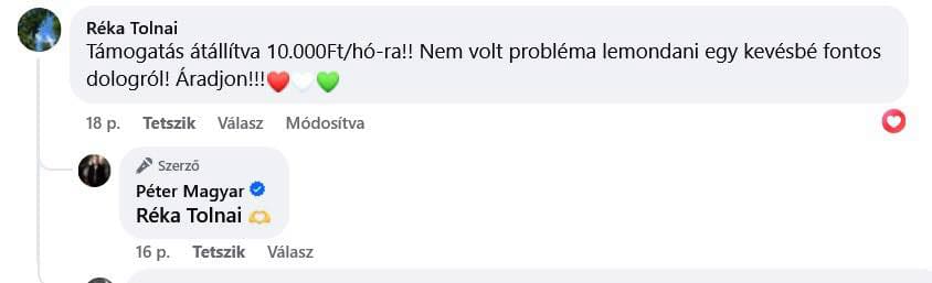 Magyar Péter örömét fejezi ki, amiért inkább nekik küldik a pénzt, nem pedig az eddig függetlennek vélt médiának