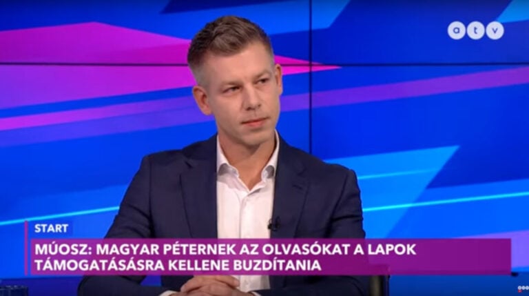 Magyar Péter, a Tisza Párt elnöke az ATV Start című műsorában 2025.02.17-én